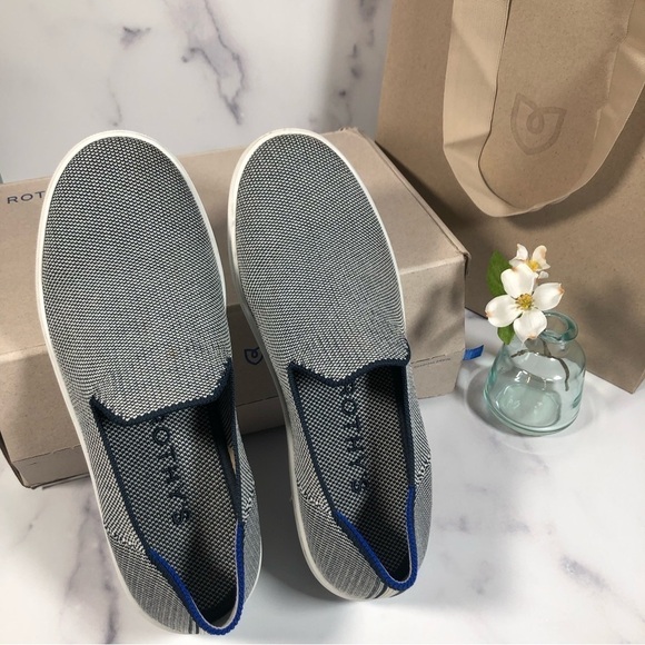 Rothy’s The Original Slip On Sneaker in Anchor Blue, Size 7 - Picture 1 of 14